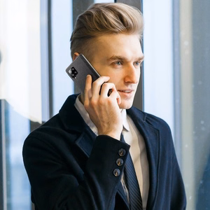 Dux Ducis Fino kotelo päällystetty nylon materiaalia Samsung Galaxy A42 5G musta musta