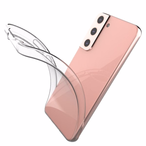 Ultra Clear 0,5 mm Samsung Galaxy S22+ (S22 Plus) geelikotelo kansi läpinäkyvästä