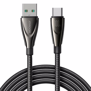 Joyroom Pioneer Series SA31-AC6 USB-A / USB-C Kaapeli 100W 1.2m - musta