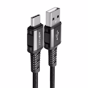 Acefast USB kaapeli - USB Type C 1.2m, 3A musta (C1-04 black)