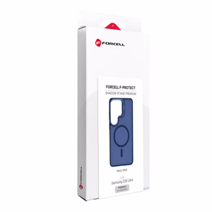 Suojakuori Samsung S26 ULTRA Forcell F-Protect Shadow Stand Premium MagSafe-yhteensopiva tummansininen