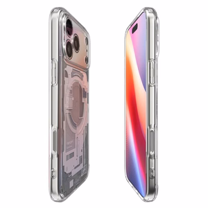 Spigen Ultra Hybrid Mag Magsafe Suojakuori iPhone 17 Pro:lle Zero One valkoinen