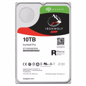 Seagate internal hard drive IronWolf Pro (ST10000NT001) – 10 TB, 7200 rpm, SATA