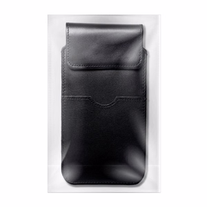 ROYAL - Nahkainen yleispussi läpällä / musta - Koko 2XL+korkea - Samsung S21 Ultra / Huawei P Smart 2021 / Xiaomi Redmi 12 / Oppo A98 5G