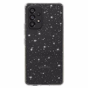 Crystal Glitter Suojakuori Samsung Galaxy A33 5G:lle hopeinen