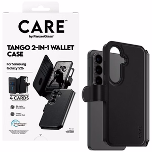 CARE by PanzerGlass Tango 2-in-1 lompakkosuojakuori Samsung Galaxy S26 musta