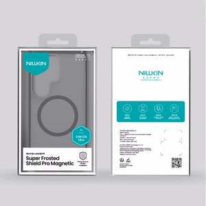 Nillkin Super Frosted Shield Pro magneettinen MagSafe yhteensopiva suojakuori Samsung Galaxy S26 Ultra:lle puoliläpinäkyvä musta