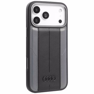 Audi A6 keinonahkainen MagSafe-suojakuori iPhone 17 Pro Max - musta