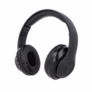 Setty Bluetooth-kuulokkeet radiolla mustat