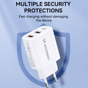 Wozinsky CWCUCW 30W USB-C / 2 x USB-A Wall Charger - White