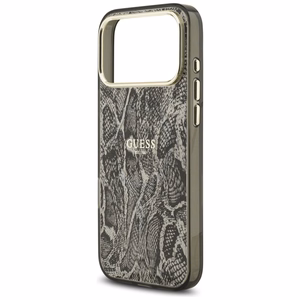 Guess Python Pattern MagSafe -suojakuori iPhone 17 Pro Max - musta