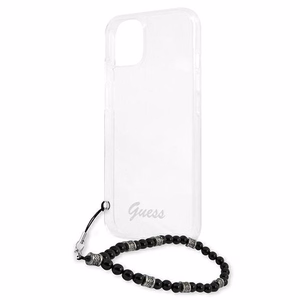 Guess GUHCP13SKPSBK iPhone 13 mini 5.4" läpinäkyvä kovakotelo Musta Pearl