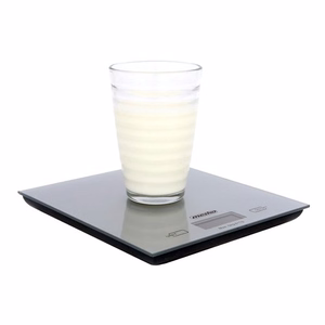Mesko MS 3145 – elektroninen keittiövaaka, enintään 5 kg, 1 g tarkkuus, LCD, hopeanvärinen