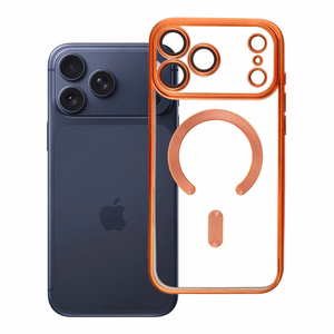 Suojakuori iPhone 17 PRO MAX:lle, Electro Mag Cover, yhteensopiva MagSafen kanssa, oranssi