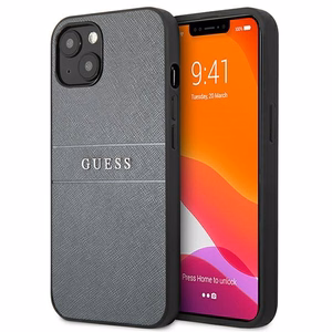 Guess GUHCP13SPSASBGR iPhone 13 mini 5.4" harmaa/harmaa saffianohihna