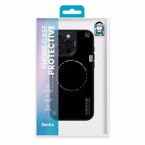 Benks Dynamic Minimalist Suojakuori iPhone 16 Pro:lle musta