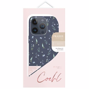 Uniq Coehl Prairie kotelo iPhone 15 Pro - tummansininen