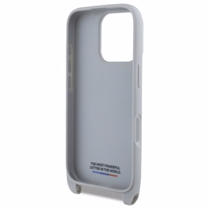 BMW M Edition Carbon Stripe & hihna suojakuori iPhone 16 Pro Max:lle - harmaa