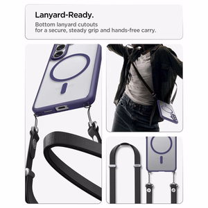 Spigen Ultra Hybrid Mag MagSafe Case for Samsung Galaxy S26+ - Clear Navy Blue
