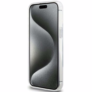 Karl Lagerfeld KLHMP15XHMRSKHH iPhone 15 Pro Max 6.7 valkoinen/valkoinen kovakuori Ring Stand Karl Head MagSafe