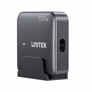 Unitek GaN Laturi 100W 2x USB-C 2x USB-A Musta