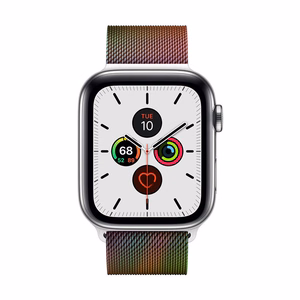 Crong Milano Steel stainless-steel strap for Apple Watch 38 / 40 / 41 / 42 mm, iridescent