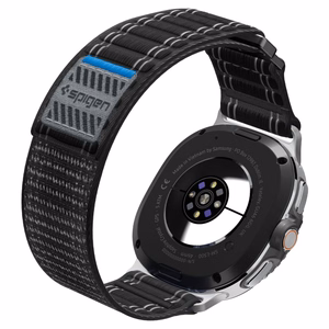 Spigen WBF1 Hihna Samsung Galaxy Watch 8/Classic (40/44/46mm) musta