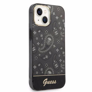 Guess Bandana Paisley Suojakuori iPhone 14 / 15 / 13 6.1":lle - Musta