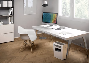 Leitz IQ Home Office P-4 -paperisilppuri, palaleikkaus, 22 cm, valkoinen