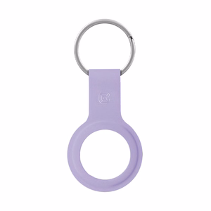 Crong silicone protective key-ring case for Apple AirTag 1 / 2, purple