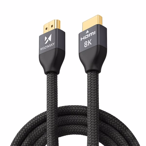 Wozinsky HDMI 2.1 -kaapeli 8K 60 Hz 48 Gbps / 4K 120 Hz / 2K 144 Hz 3 m hopea (WHDMI-30)