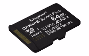 Kingston Technology Canvas Select Plus Gen3 64 GB MicroSDXC UHS-I luokka 10