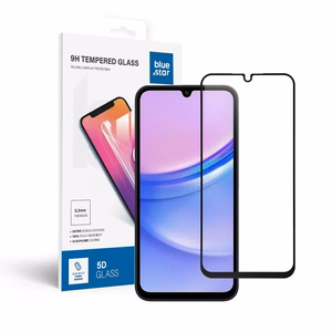 Suojalasi Blue Star - SAMSUNG A15 5G koko näyttö (kehyksellä, pieni koko) - musta