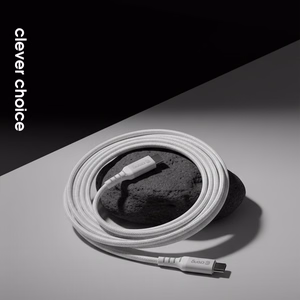 Crong Armor Link MFi USB-C–Lightning-pikalatauskaapeli, 1,5 m, valkoinen