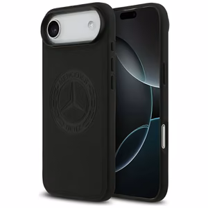 Mercedes Nahkainen Vintage Logo MagSafe Suojakuori iPhone Air:lle - musta
