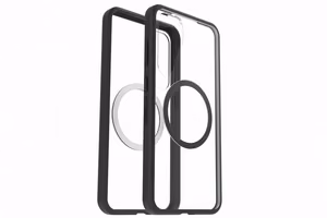 Samsung React Magnet Case -suojakuori Samsung Galaxy S25+ -puhelimelle, musta
