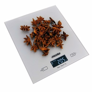 Mesko MS 3145 – elektroninen keittiövaaka, enintään 5 kg, 1 g tarkkuus, LCD, hopeanvärinen
