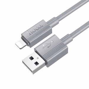 Hoco USB-A - Lightning -kaapeli 2,4A 1 m X107 - harmaa