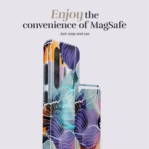MIO Flowers Magsafe suojakuori korttipidikkeellä