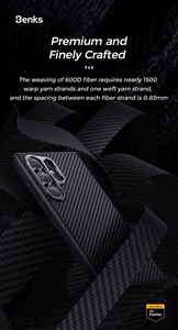 Benks Magnetic Armor Pro Kevlar Case 600D (0041) for Samsung Galaxy S24 Plus black