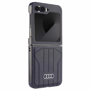 Audi Synthetic Leather MagSafe Suojakuori Samsung Galaxy Z Flip 6:lle - musta