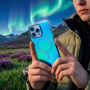 Tecto Shield Aurora suojakuori iPhone 15 6,1" sininen
