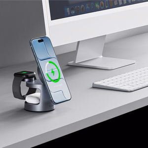 Tech-Protect QI2.2-25W-A48 3in1 Magnetic Wireless Charger - Navy Blue
