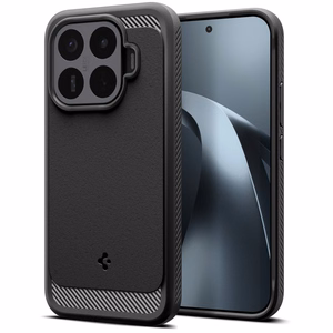 Spigen Rugged Armor -suojakuori Xiaomi 17T Prolle, mattamusta