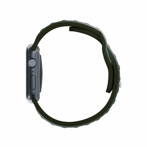 3mk-silikoniranneke Apple Watchille, 38/40/41/42 mm, tummanvihreä, pieni koko