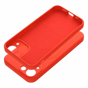 Silikoninen Suojakuori iPhone 13 MINI:lle Mag Cover MagSafe-yhteensopiva punainen