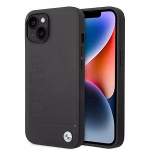 Kotelo BMW BMHMP14MSLLBK iPhone 14 Plus 6.7 "musta / musta kovakotelo Allekirjoitus Logo Jälki Magsafe