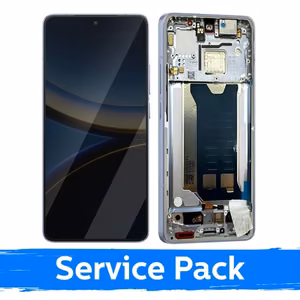 LCD-näyttö yhteensopiva Xiaomi Poco F7 Pro 5G kehyksellä / sininen / (Service Pack)