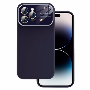Pehmeä silikonisuojakuori linssillä iPhone 12:lle - violetti
