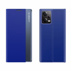 New Sleep Case Suojakuori Xiaomi Redmi Note 12 5G / Poco X5 5G:lle kippujalustan kanssa sininen